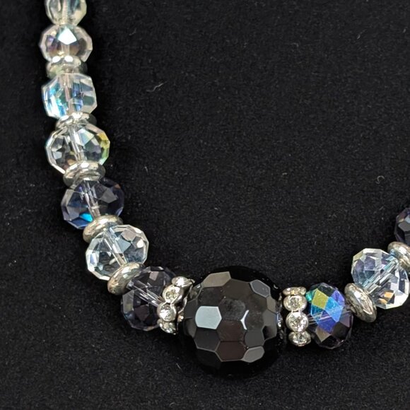 V. AB Crystal Choker Necklace - Picture 2 of 5